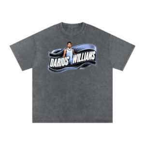 Darius Williams Snow Washed Oversized TEE - Image 4