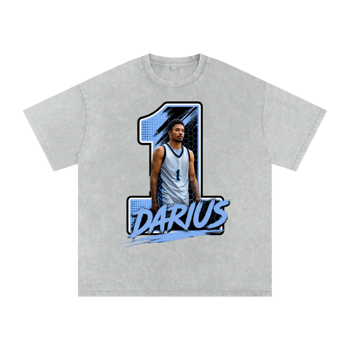 Darius Williams Snow Washed Oversized TEE - Image 3