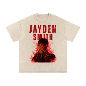 Jayden Smith Snow Washed Oversized TEE - Image 2