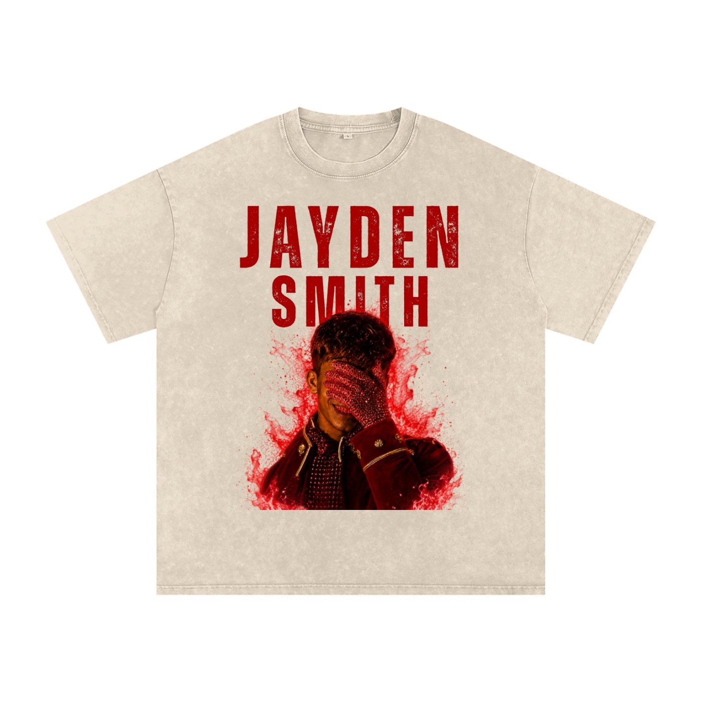 Jayden Smith Snow Washed Oversized TEE - Image 2