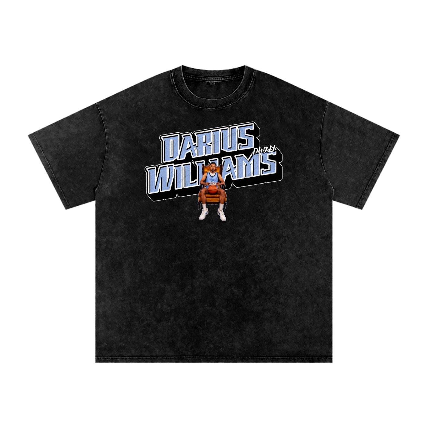 Darius Williams Snow Washed Oversized TEE - Image 1