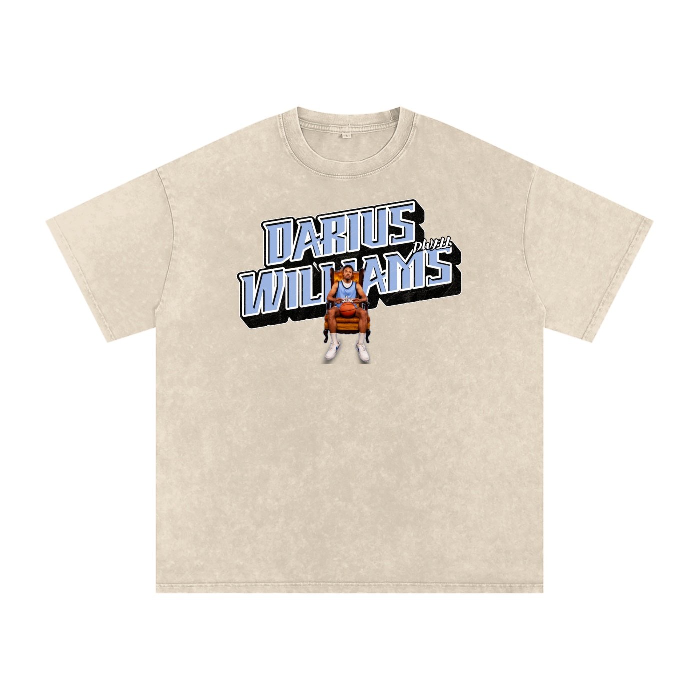 Darius Williams Snow Washed Oversized TEE - Image 2
