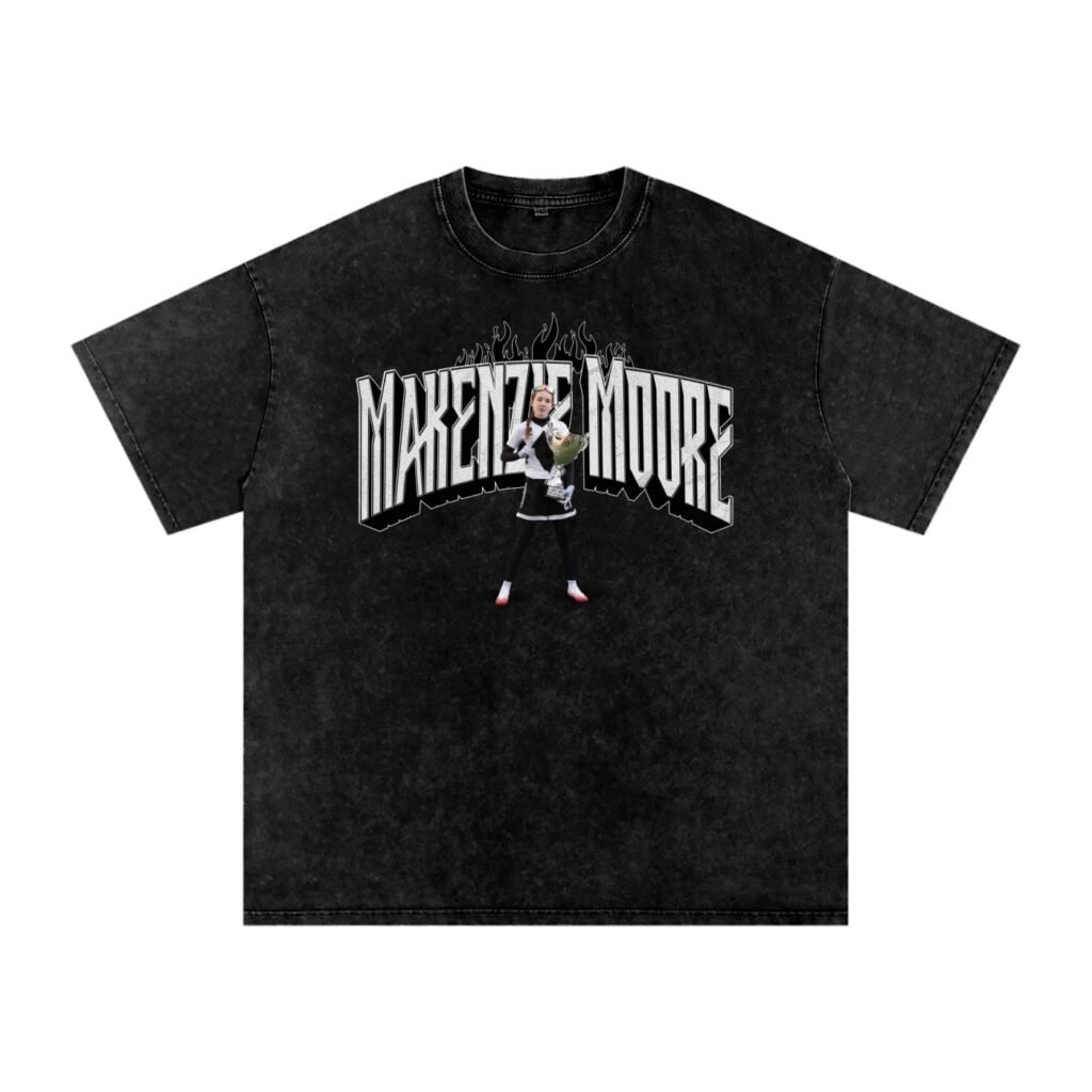 Makenzie Moore Snow Washed Oversized TEE