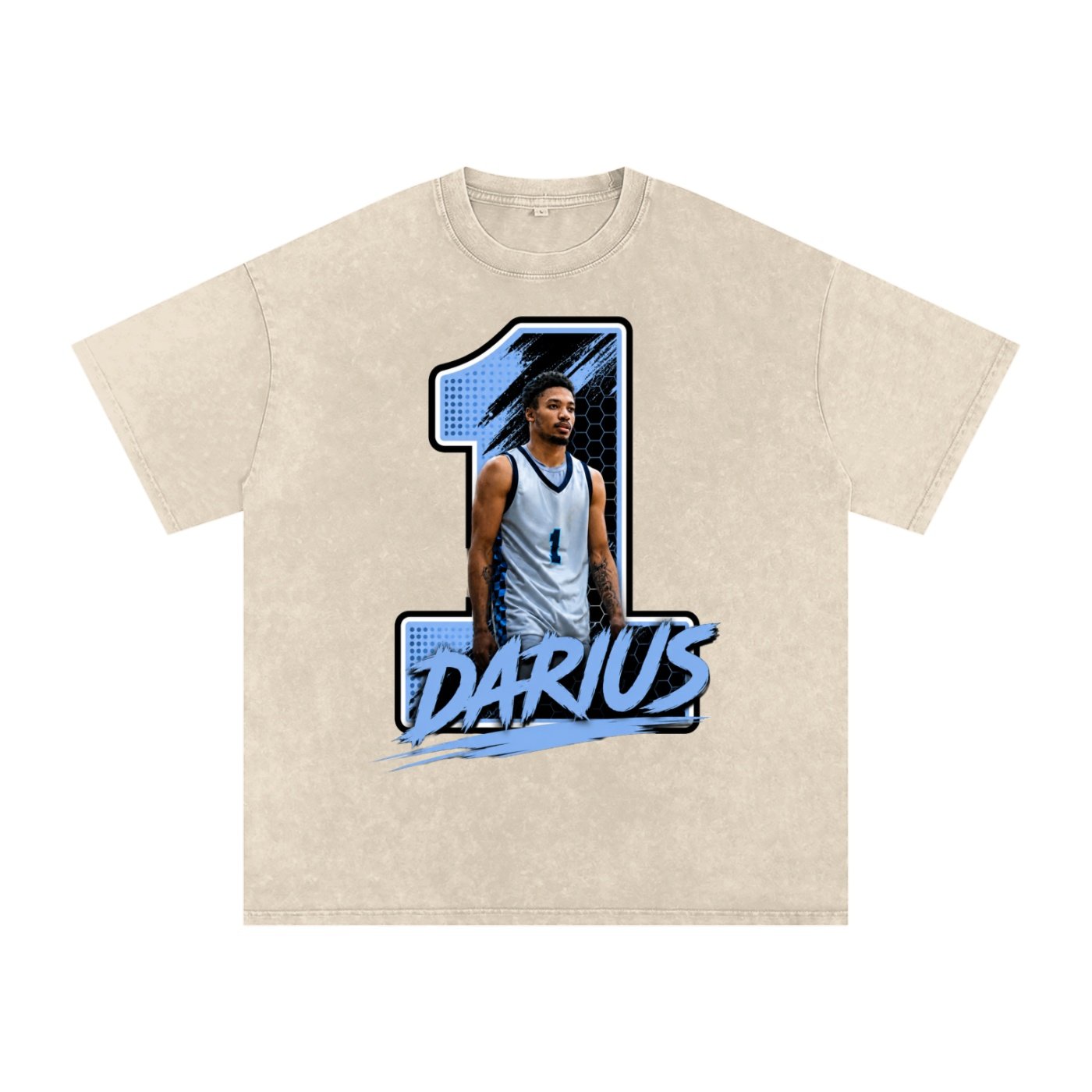 Darius Williams Snow Washed Oversized TEE - Image 2