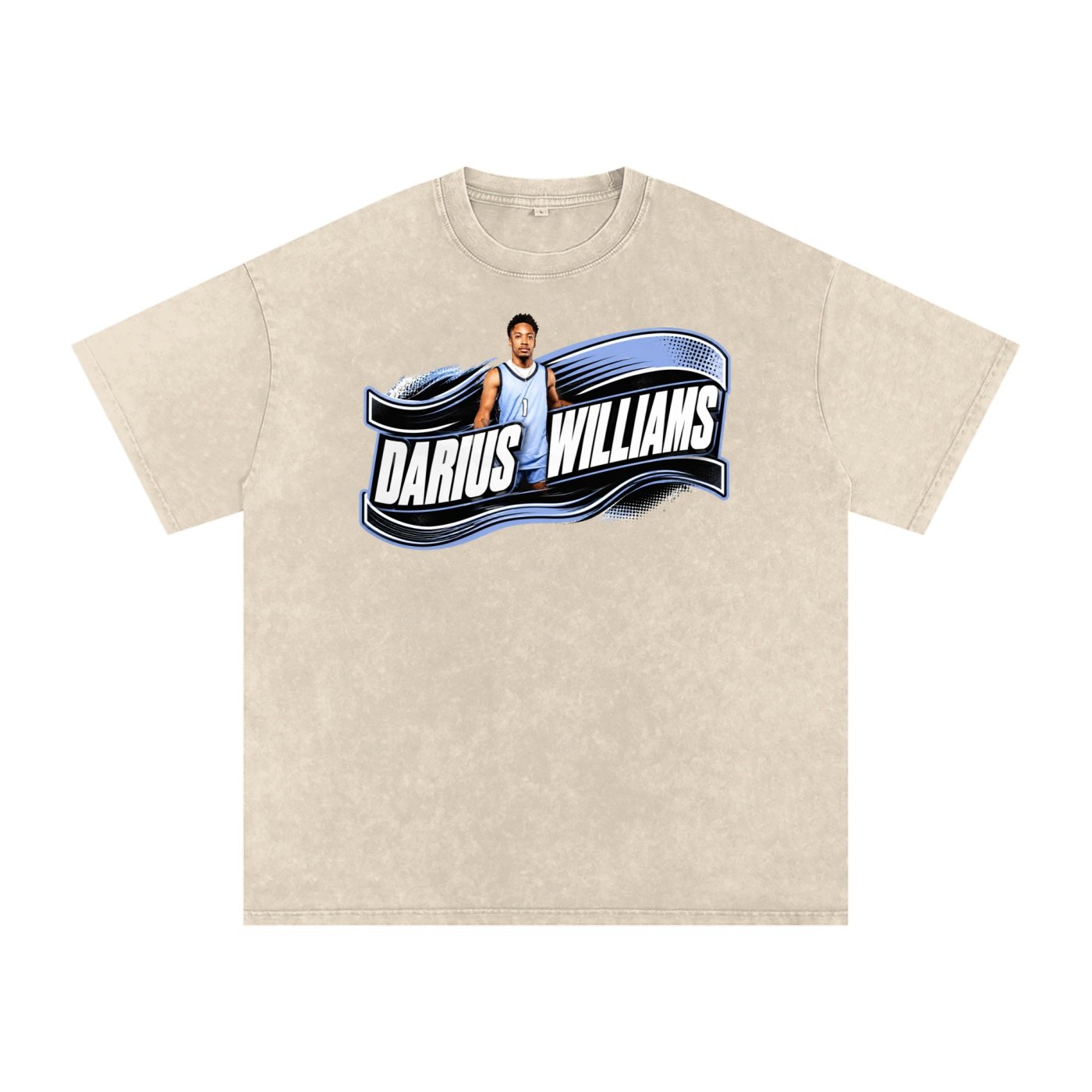 Darius Williams Snow Washed Oversized TEE - Image 2