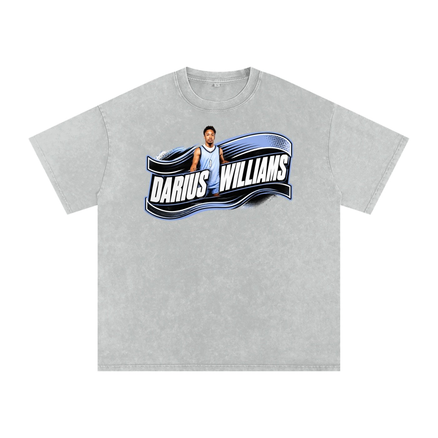 Darius Williams Snow Washed Oversized TEE - Image 3