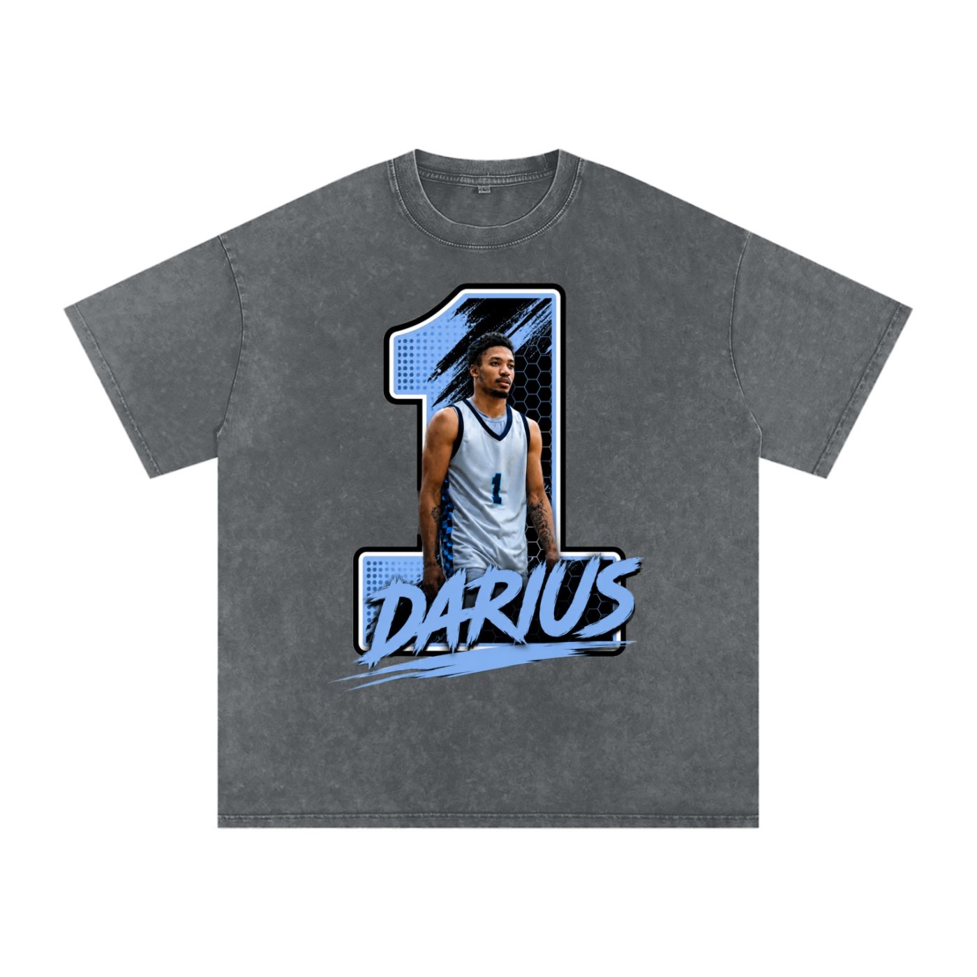 Darius Williams Snow Washed Oversized TEE - Image 4
