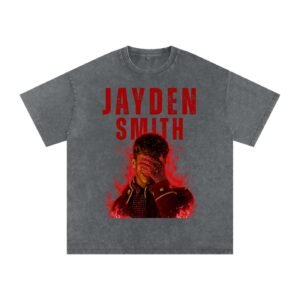 Jayden Smith Snow Washed Oversized TEE - Image 4