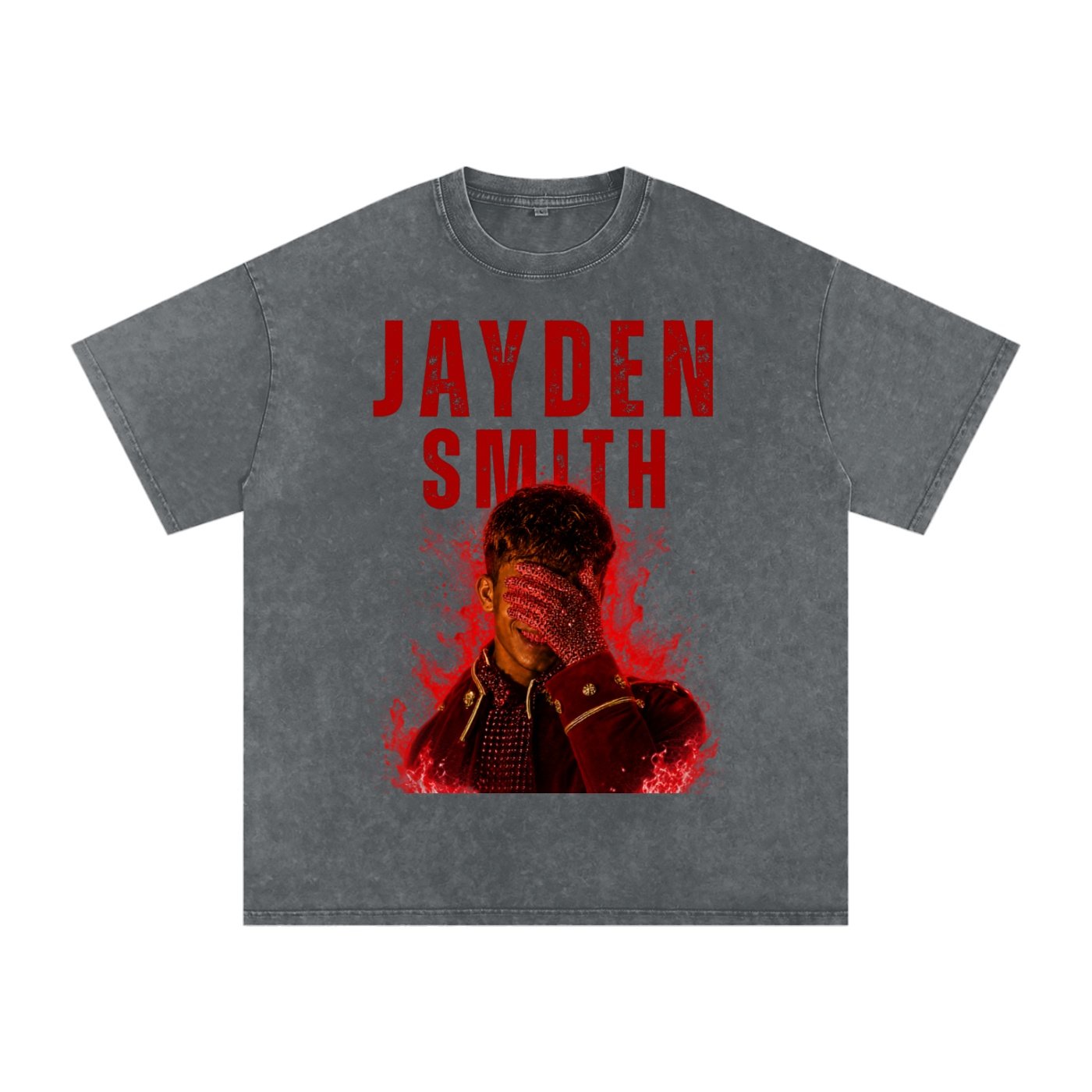 Jayden Smith Snow Washed Oversized TEE - Image 4