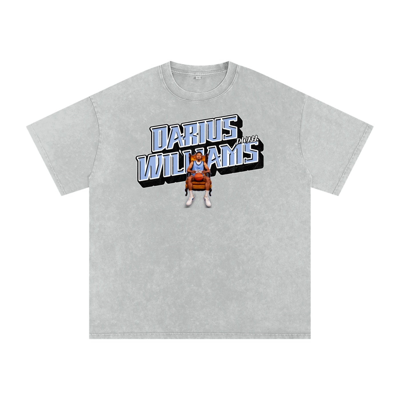 Darius Williams Snow Washed Oversized TEE - Image 3