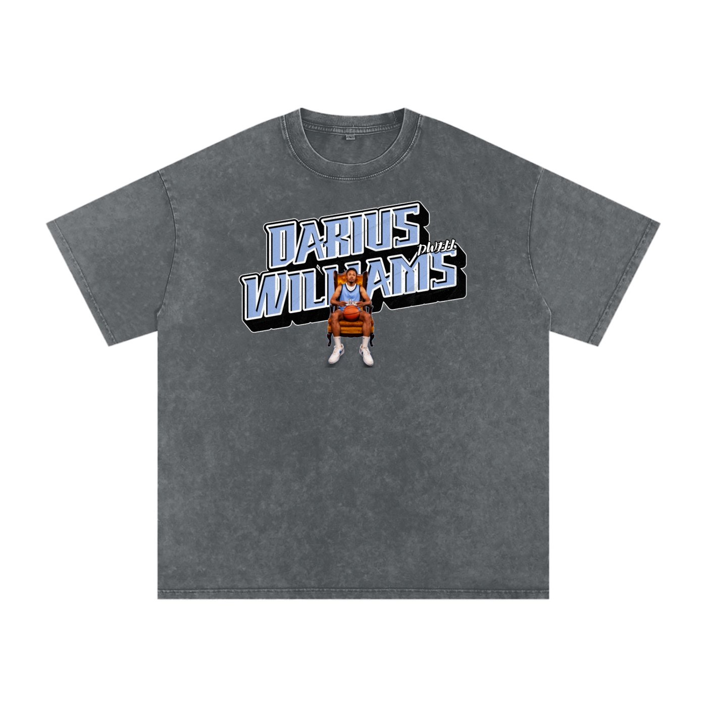 Darius Williams Snow Washed Oversized TEE - Image 4