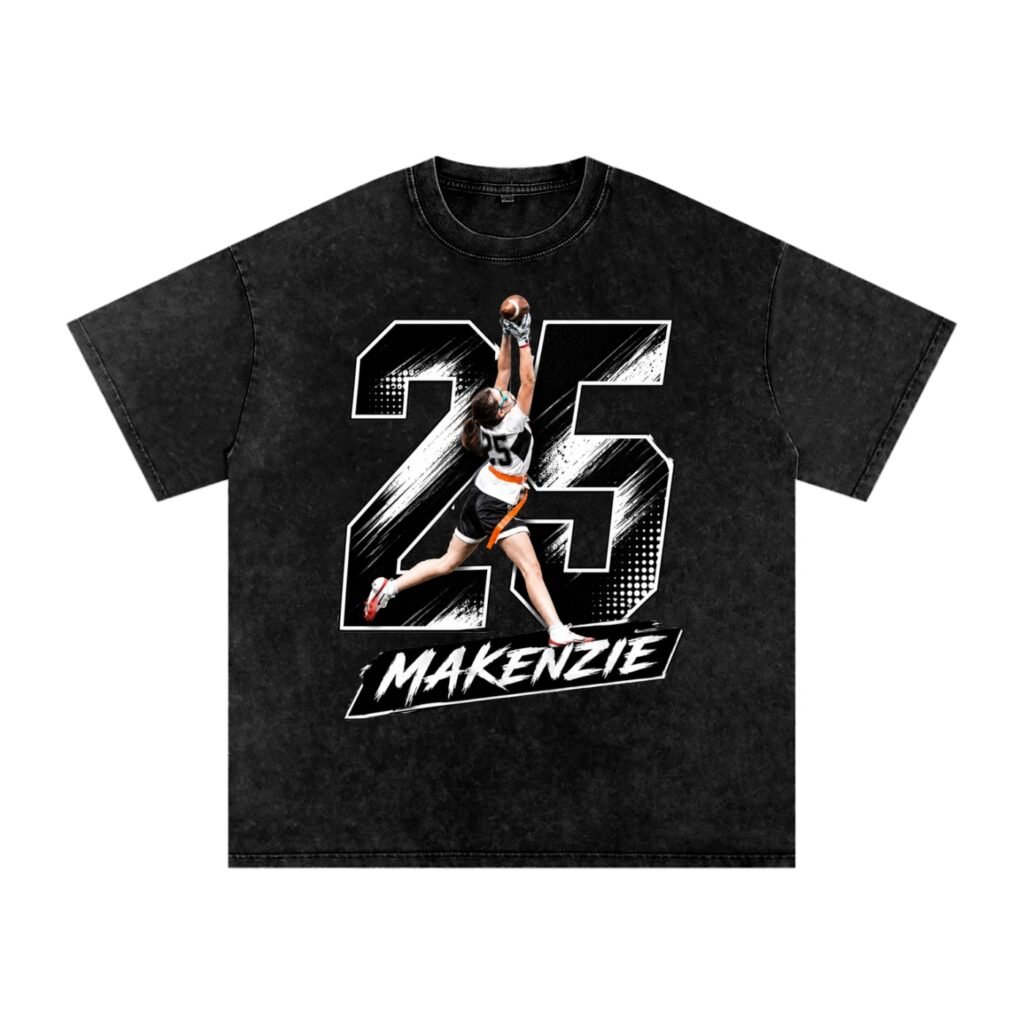 Makenzie Moore Snow Washed Oversized TEE