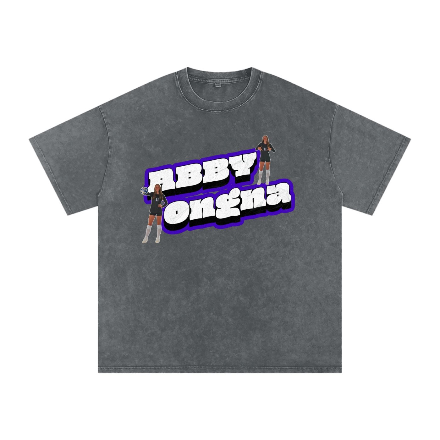 Abby Ongna Snow Washed Oversized TEE - Image 4