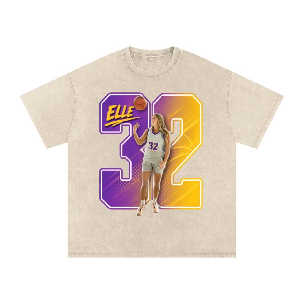 Elle Jo Johnson Snow Washed Oversized TEE
