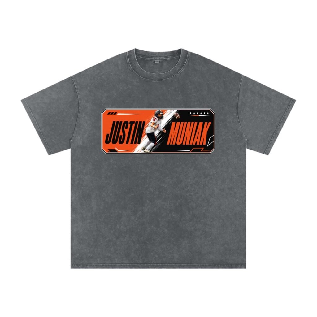Justin Muniak Snow Washed Oversized TEE