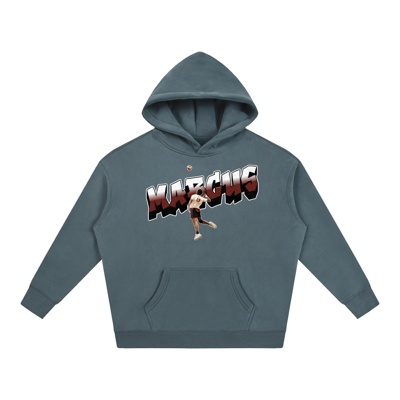 Marcus Riley Oversize Fleeced Hoodie - Image 4
