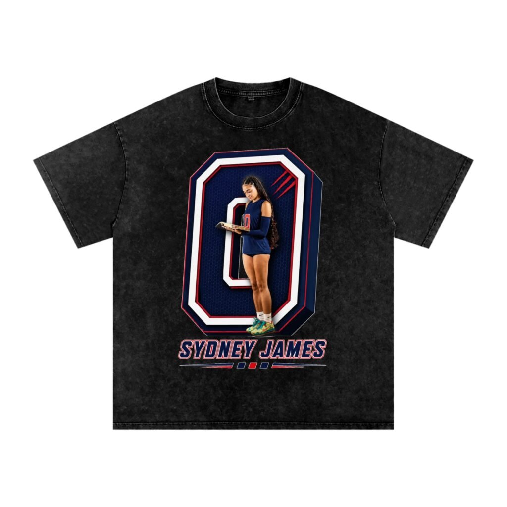 Sydney James Snow Washed Oversized TEE