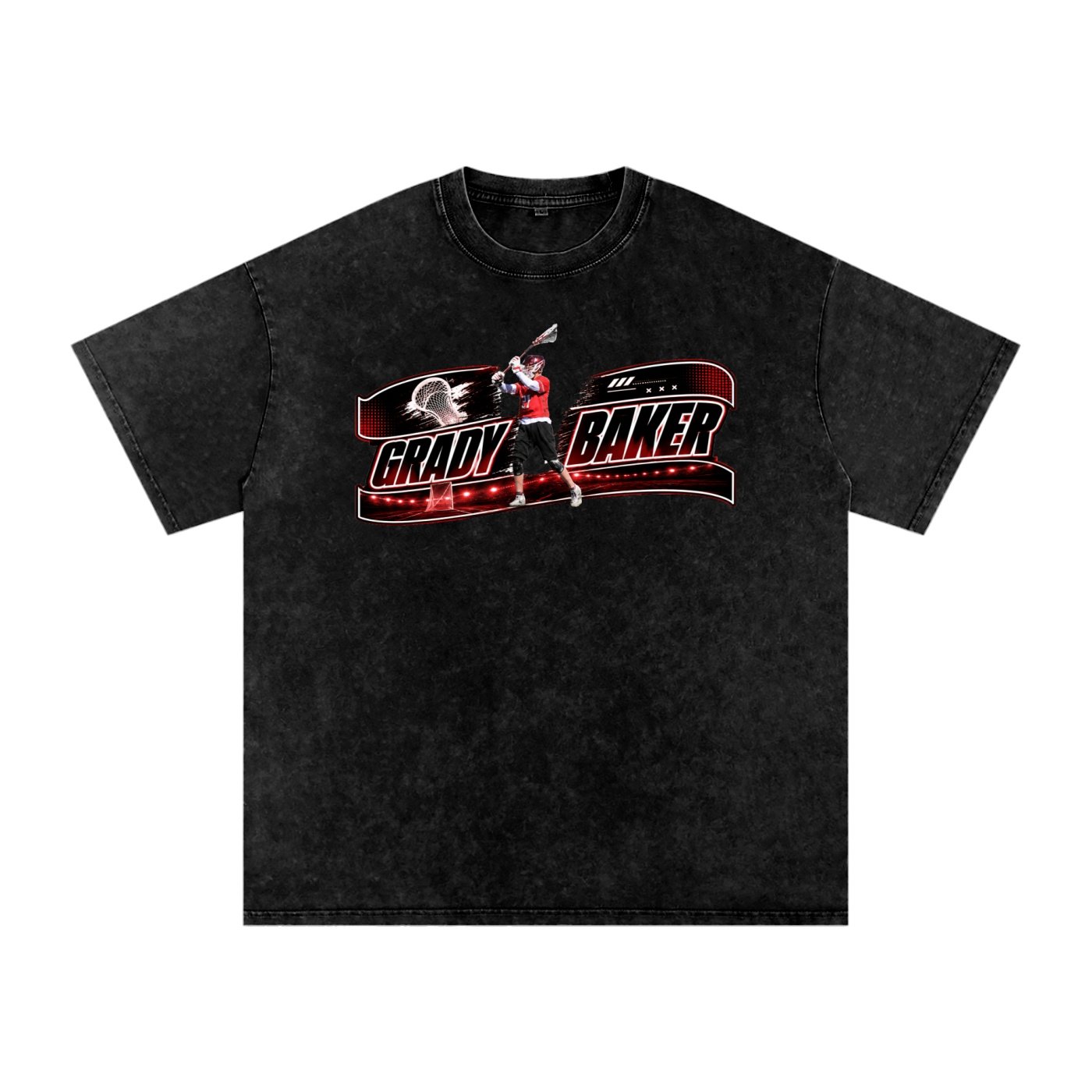 Grady Baker Snow Washed Oversized TEE - Image 1