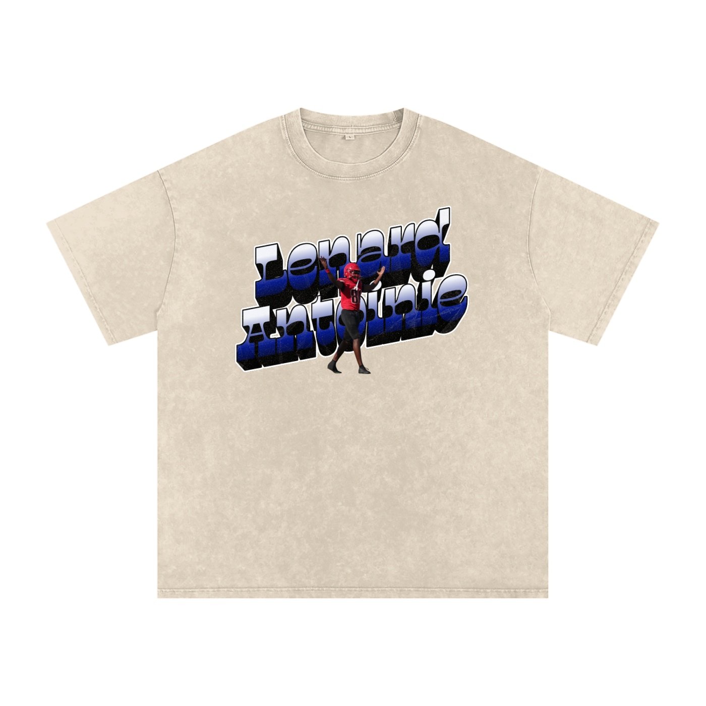 Lenard Antoine Snow Washed Oversized TEE - Image 2