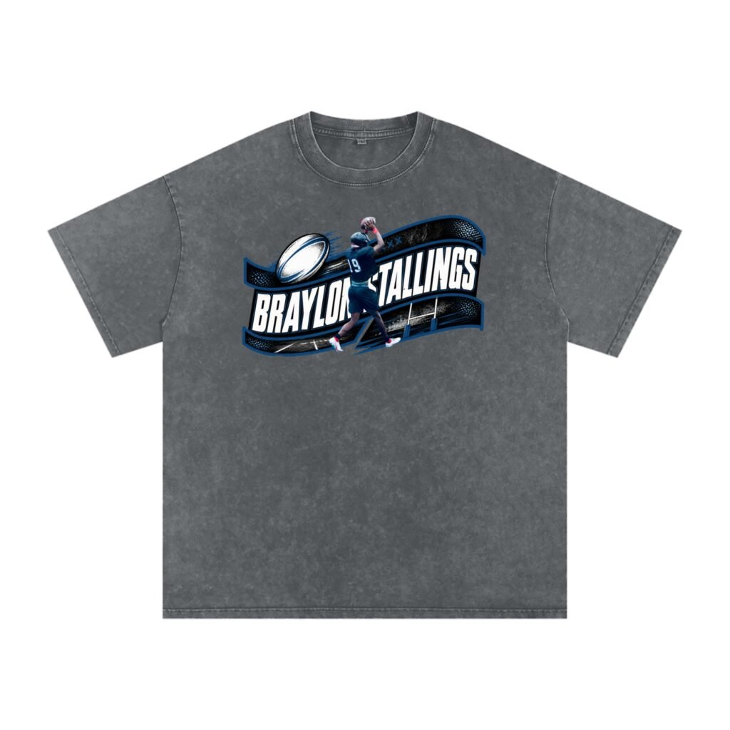 Braylon Snow Washed Oversized TEE