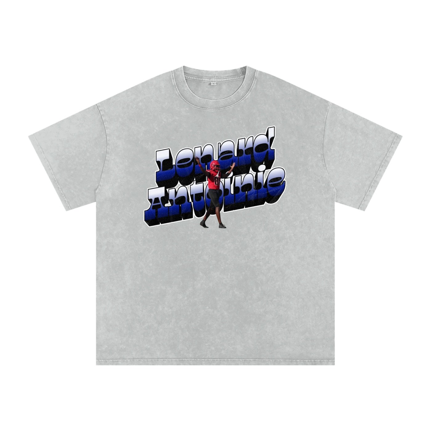 Lenard Antoine Snow Washed Oversized TEE - Image 3