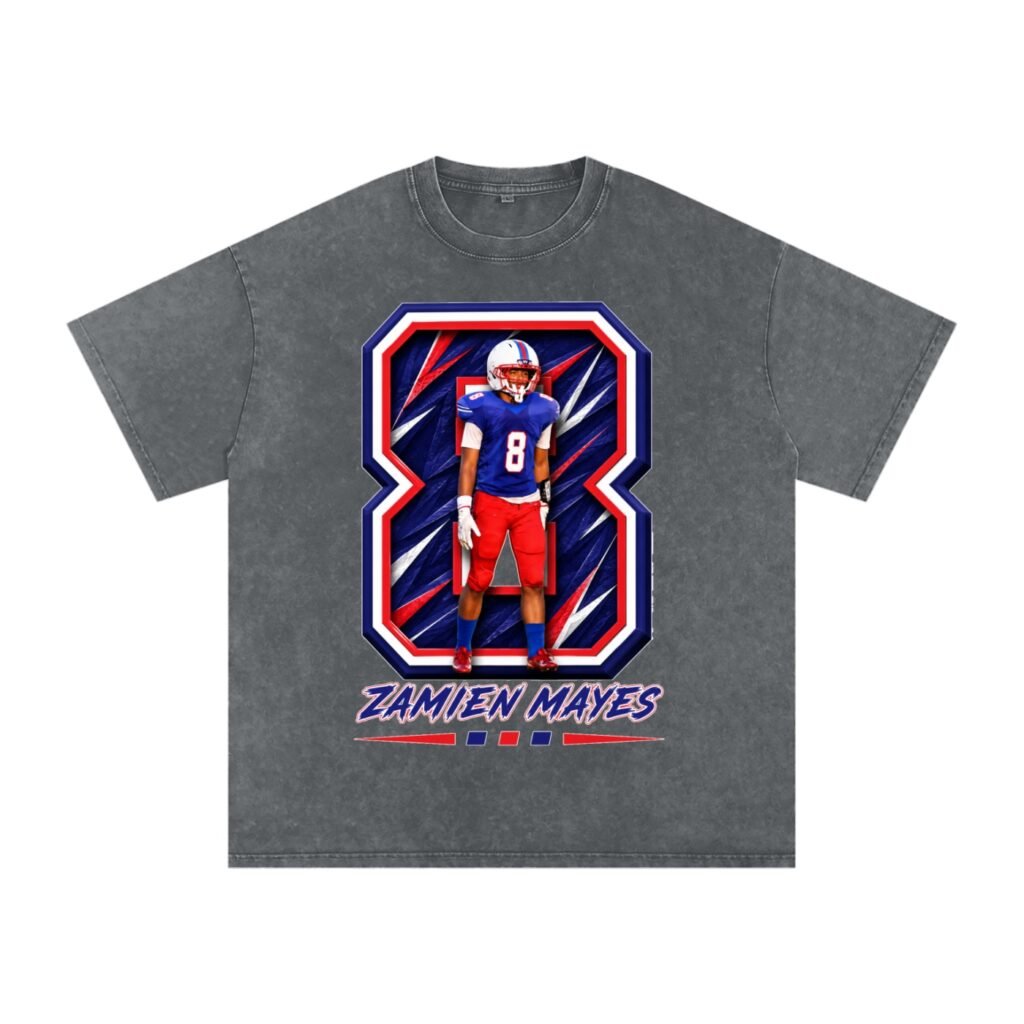 Zamien Lee Mayes Snow Washed Oversized TEE