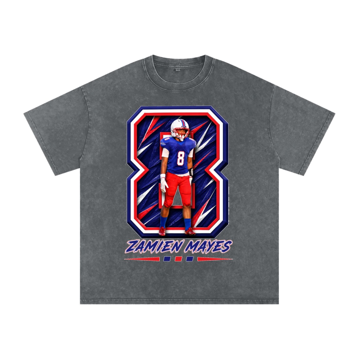 Zamien Lee Mayes Snow Washed Oversized TEE - Image 4