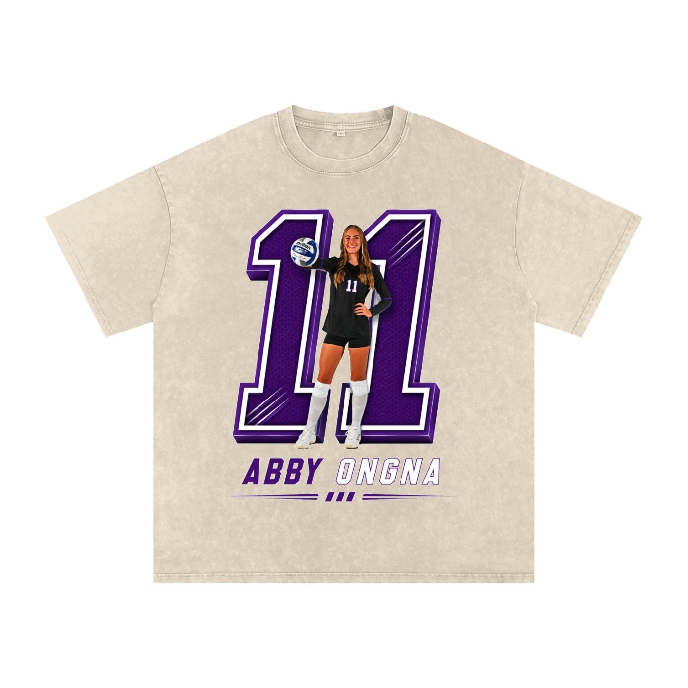 Abby Ongna Snow Washed Oversized TEE - Image 2
