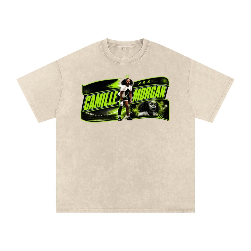 Camille Morgan Snow Washed Oversized TEE