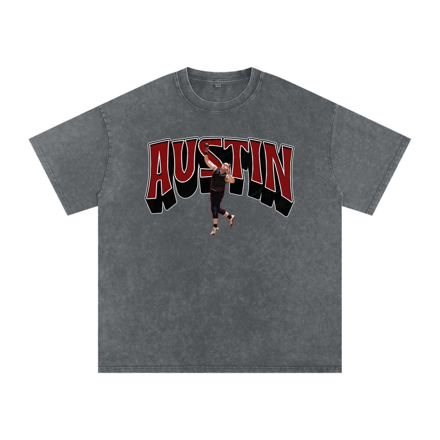 Austin Snow Washed Oversized TEE - Image 4