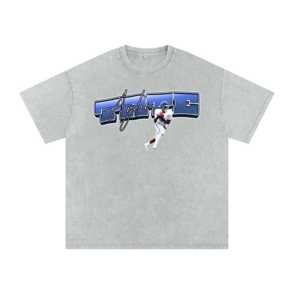 Ayden Tate Snow Washed Oversized TEE