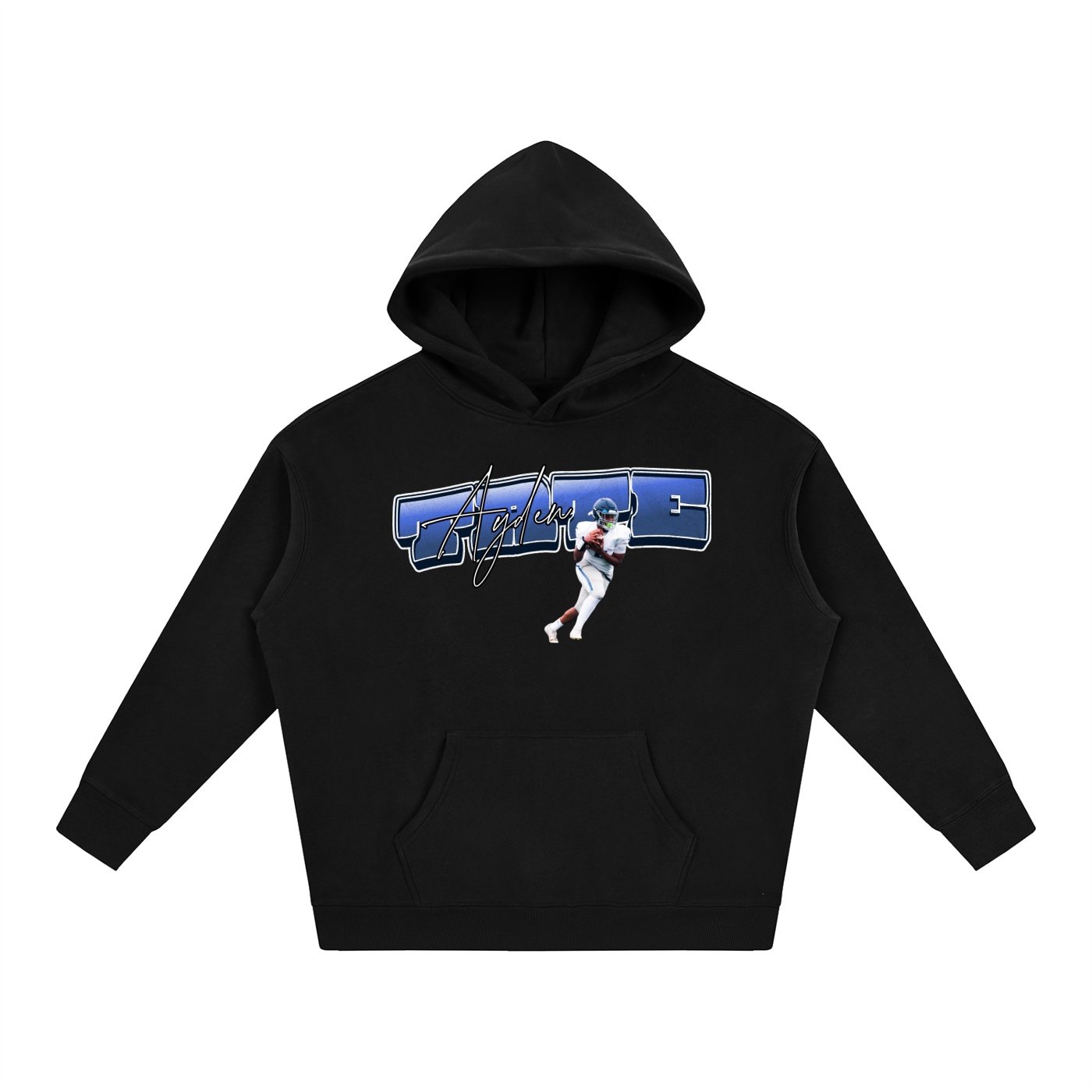 Ayden Tate Oversize Fleeced Hoodie - Image 1