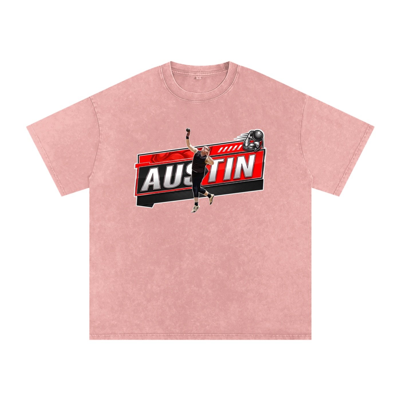 Austin Snow Washed Oversized TEE - Image 5