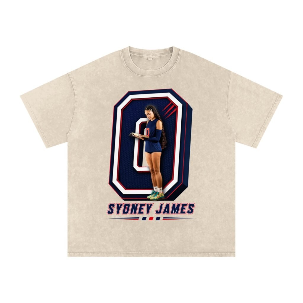 Sydney James Snow Washed Oversized TEE