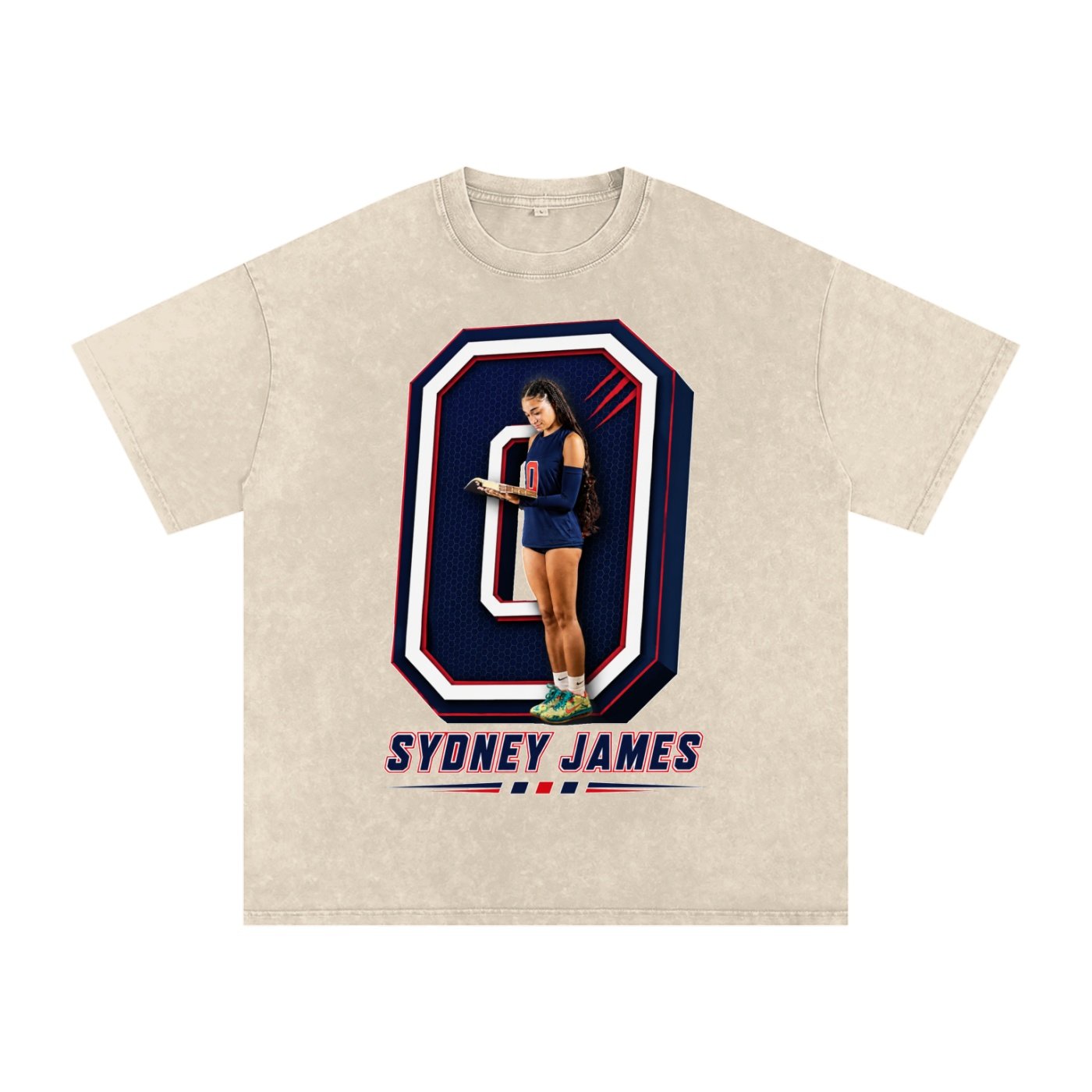 Sydney James Snow Washed Oversized TEE - Image 2
