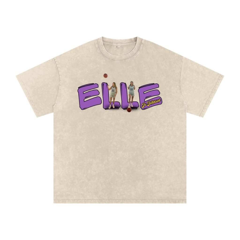 Elle Jo Johnson Snow Washed Oversized TEE