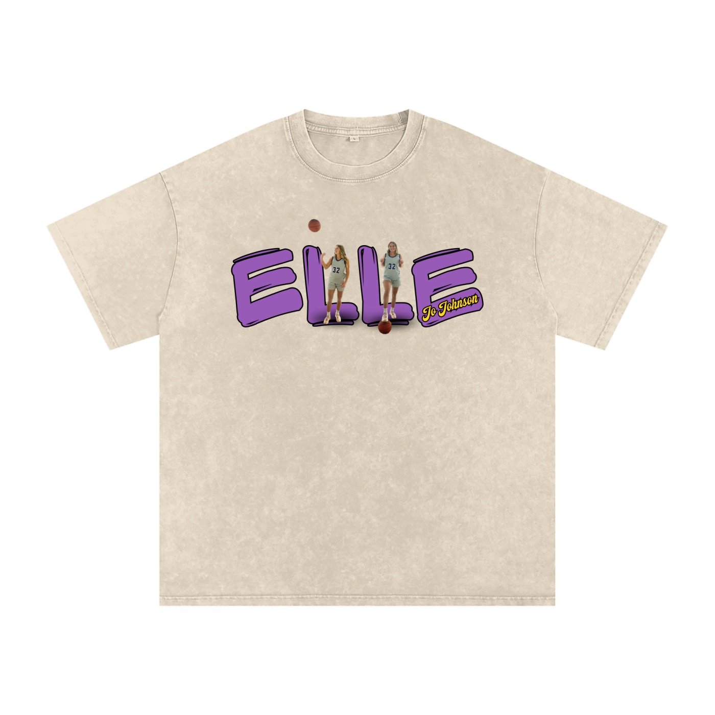 Elle Jo Johnson Snow Washed Oversized TEE - Image 2