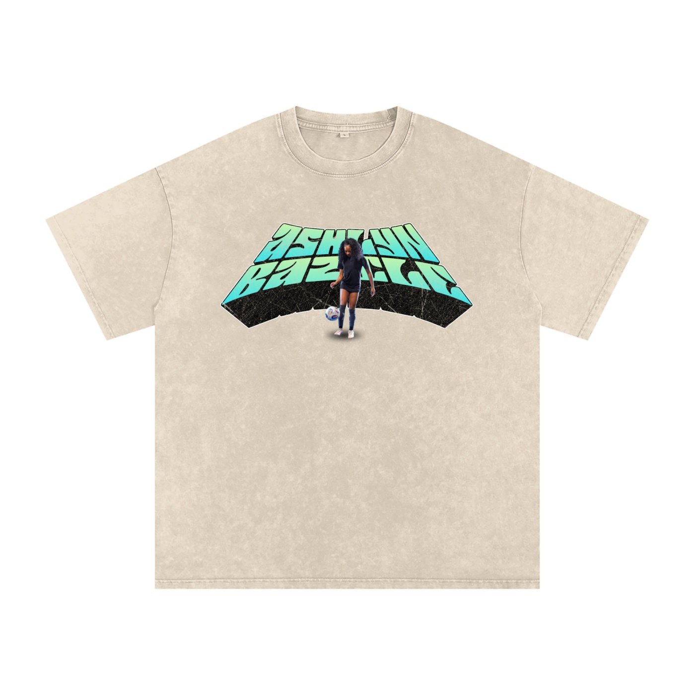 Ashlyn Bazile Snow Washed Oversized TEE - Image 2