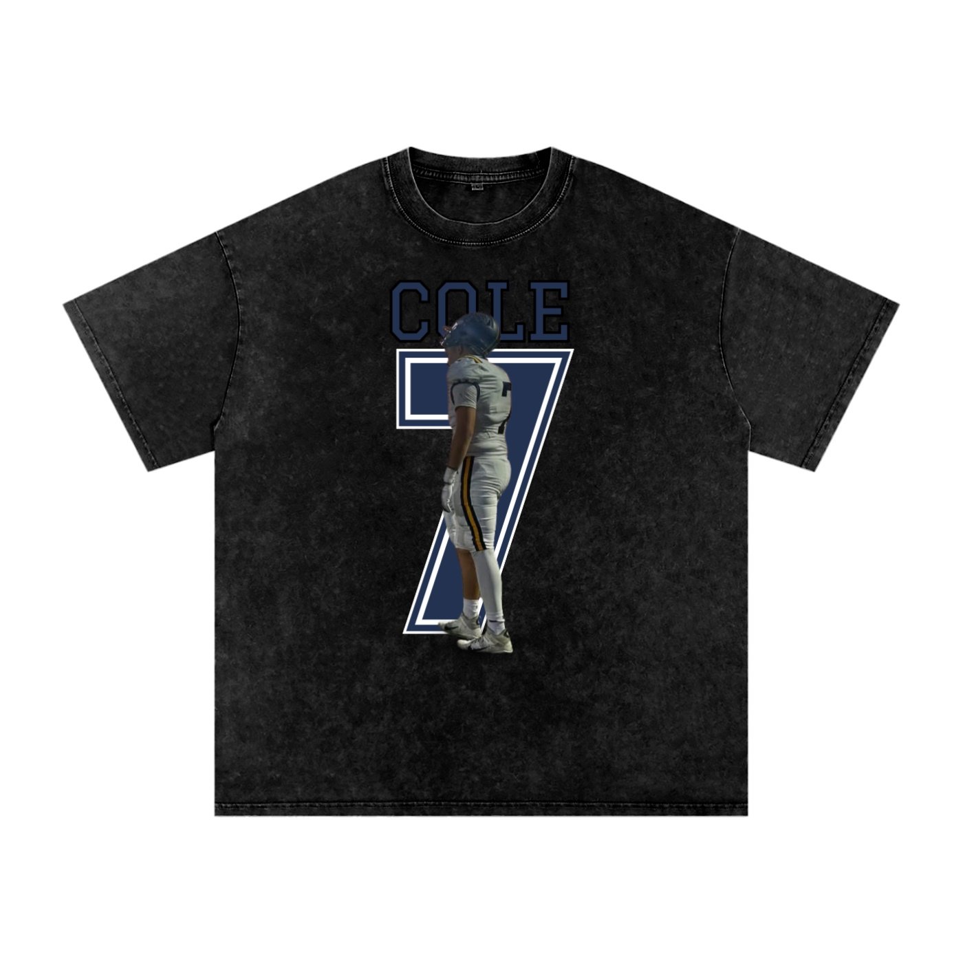 Cole Knight Snow Washed Oversized TEE - Image 1