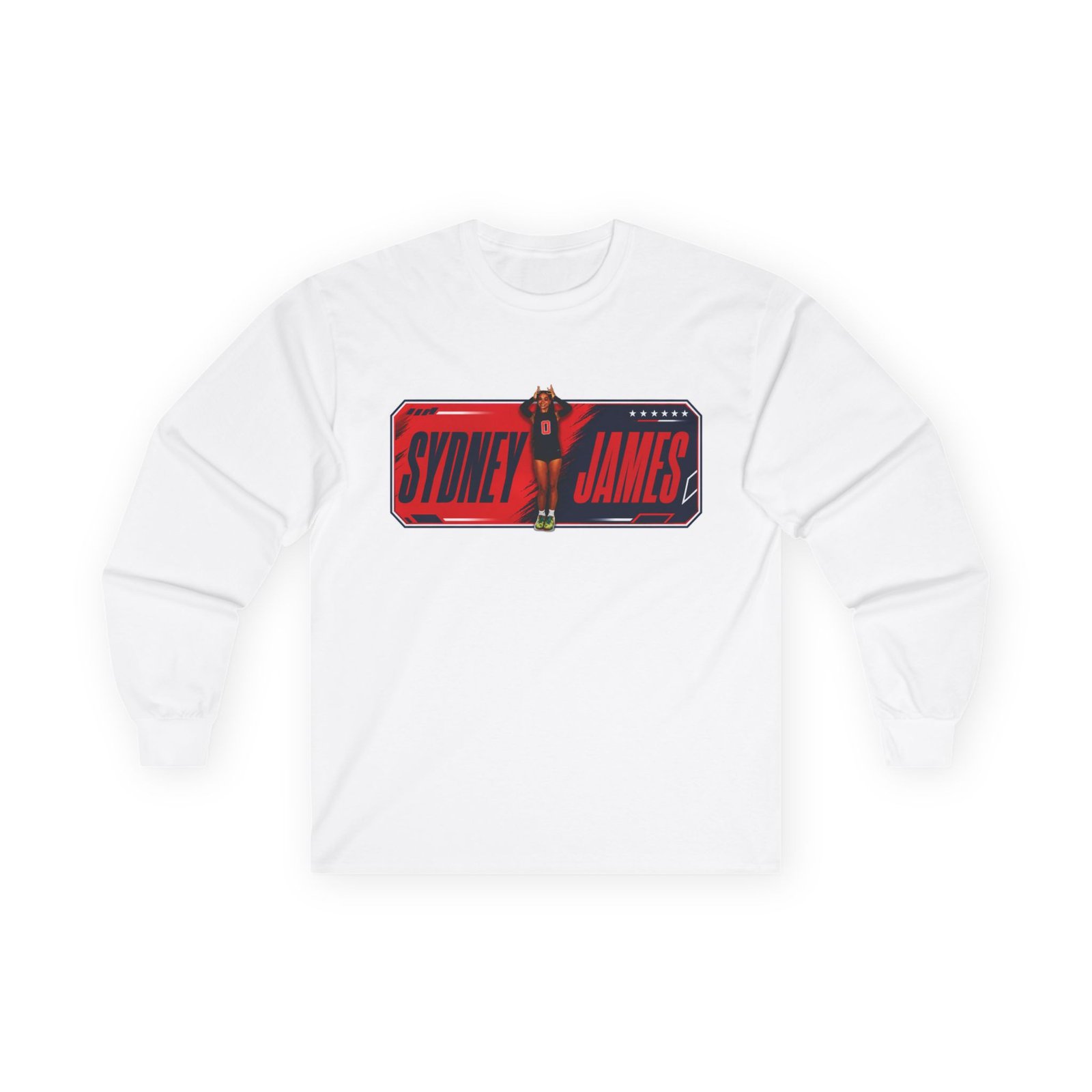 Sydney James Unisex Cotton Long Sleeve Tee - Image 1