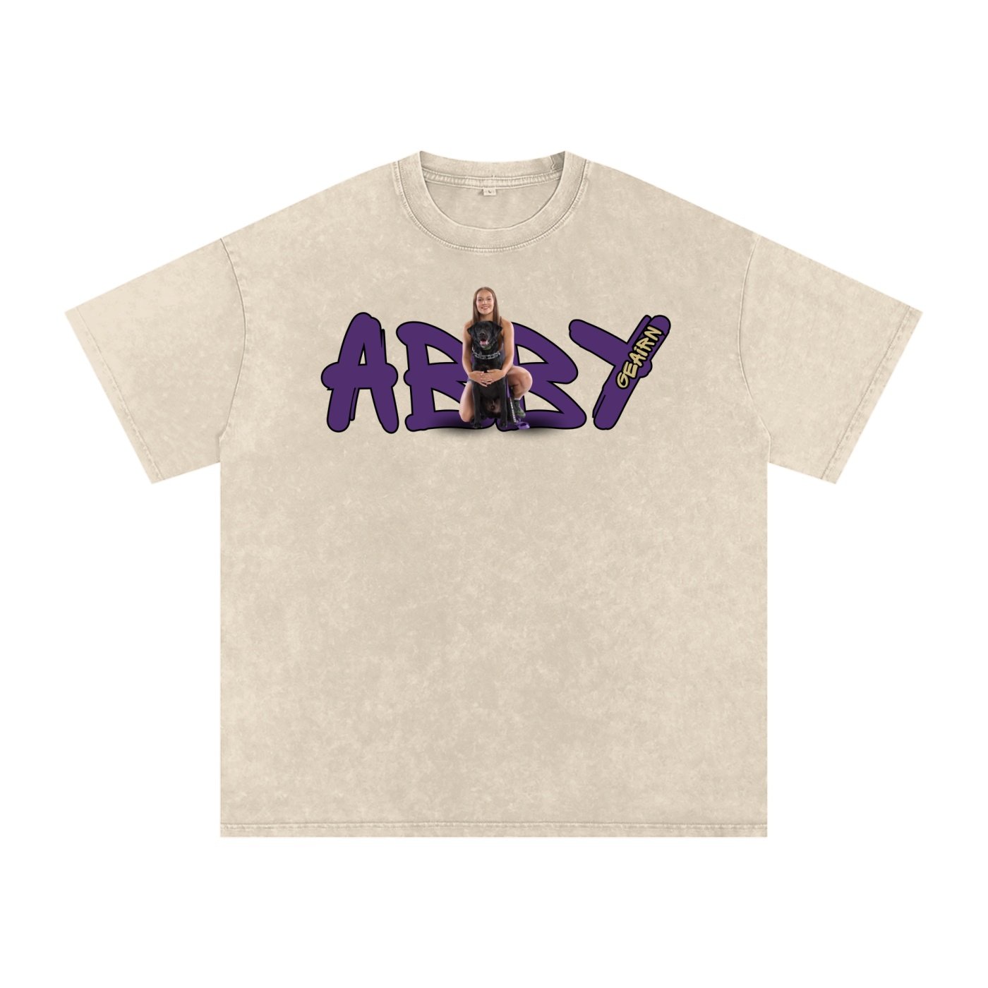 Abby Geairn Snow Washed Oversized TEE - Image 2