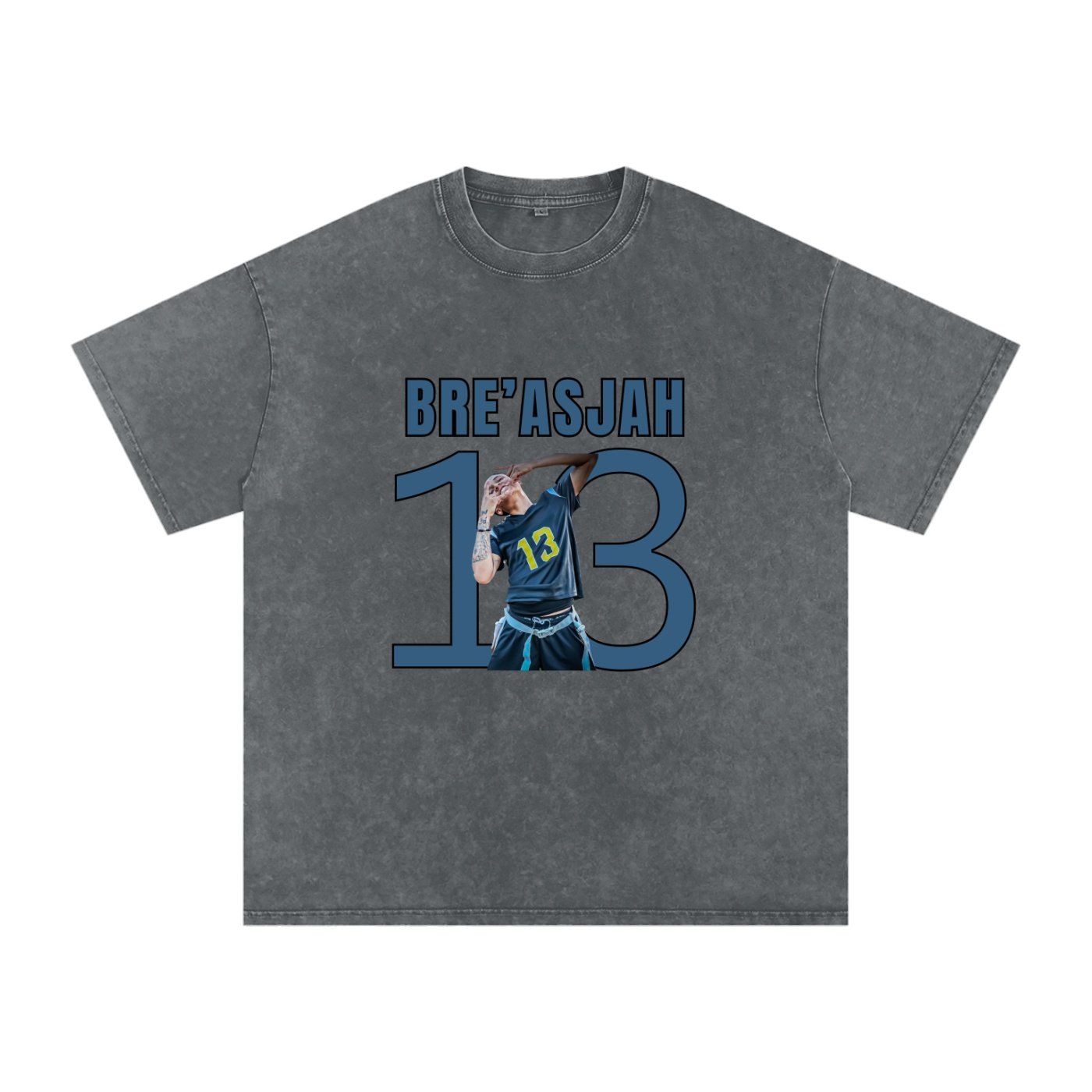 Bre'asjah Snow Washed Oversized TEE - Image 4