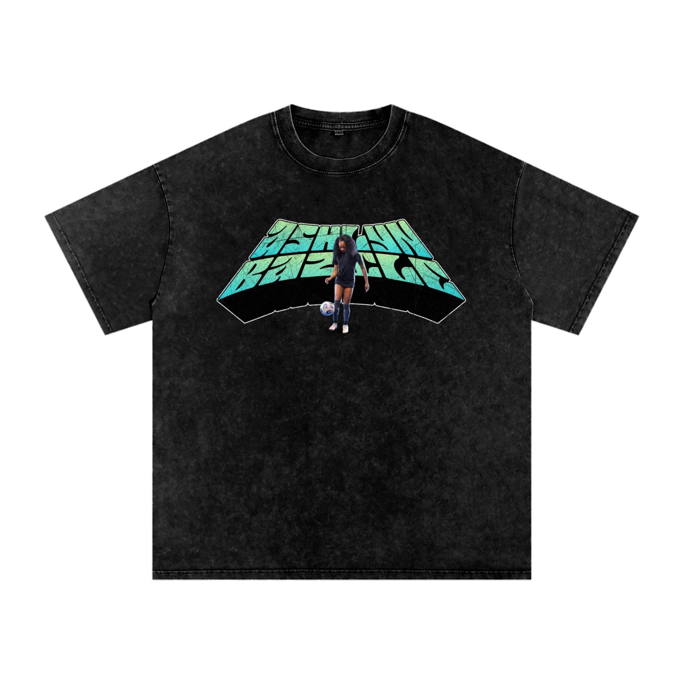 Ashlyn Bazile Snow Washed Oversized TEE - Image 1