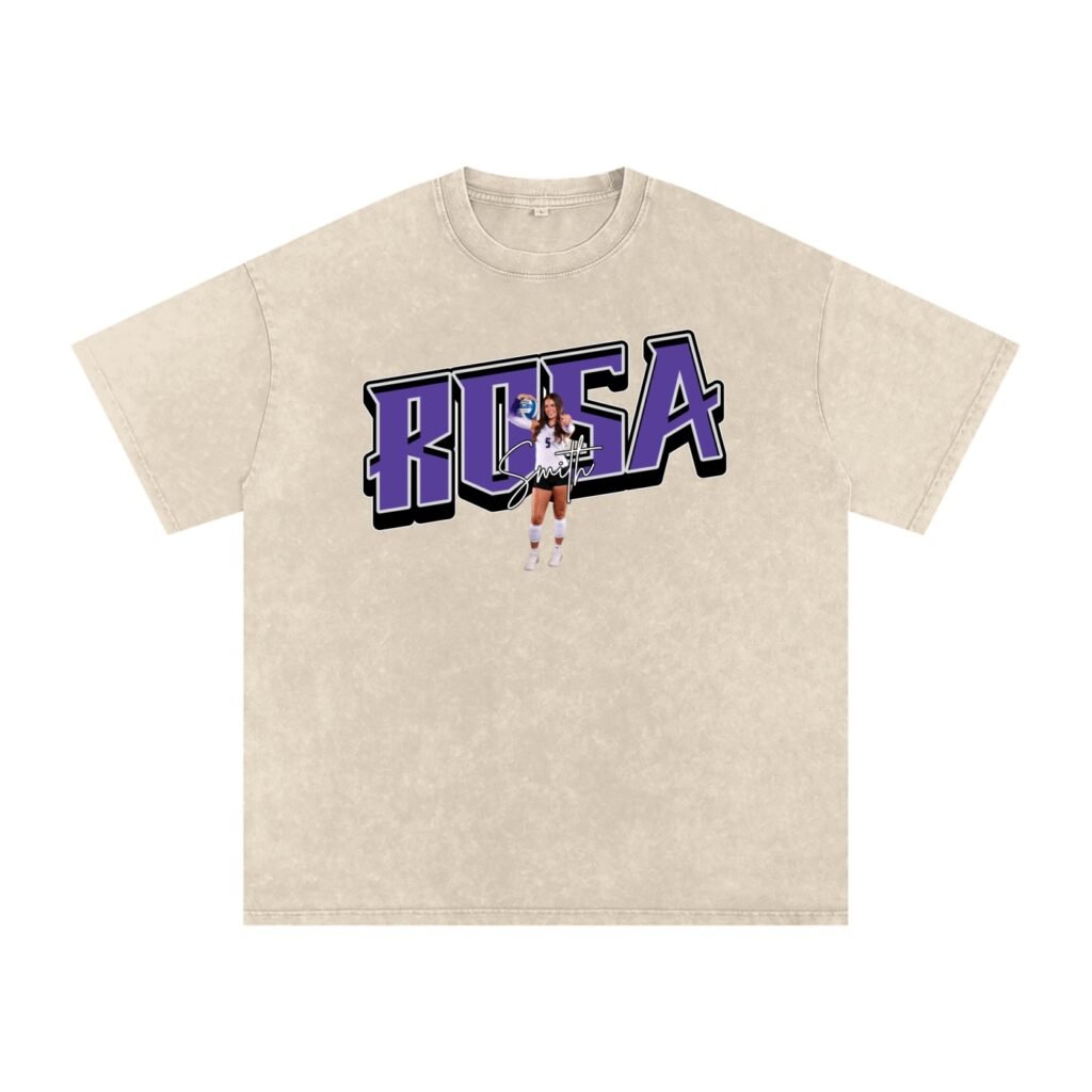 Rosa Smith Snow Washed Oversized TEE