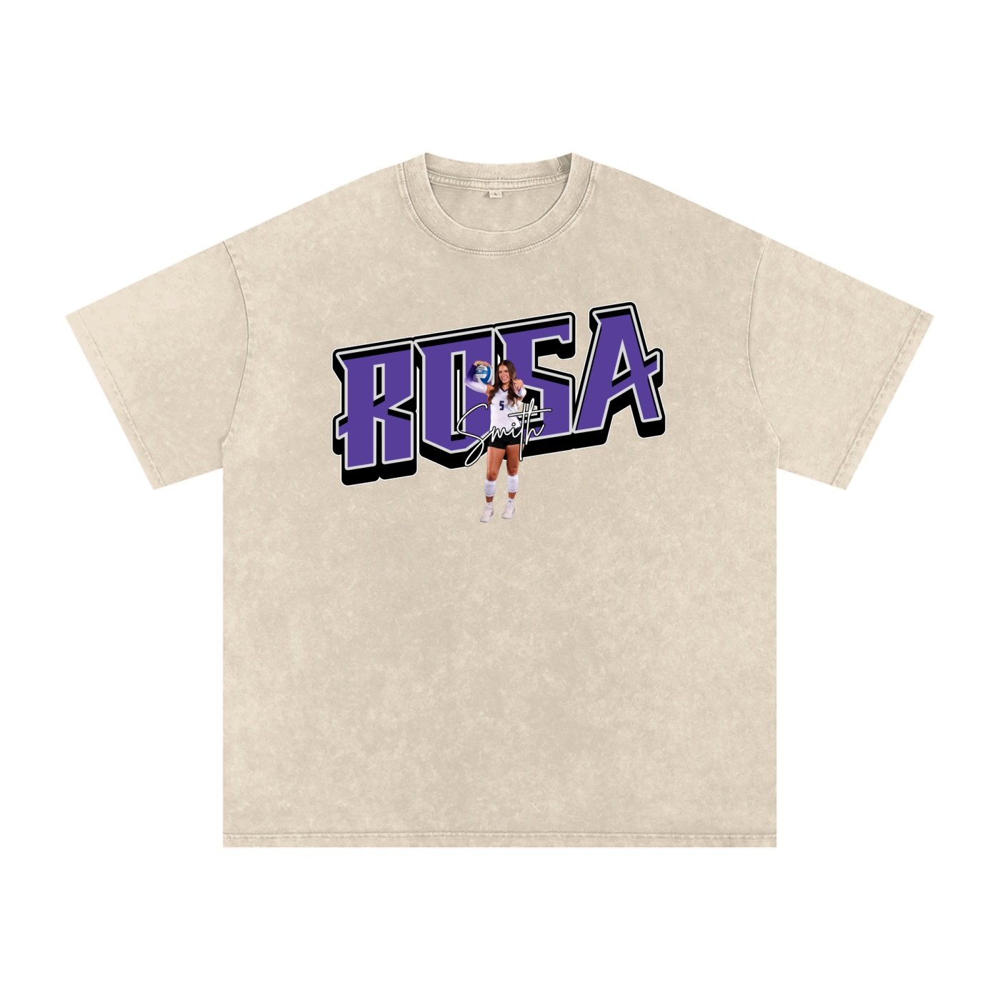 Rosa Smith Snow Washed Oversized TEE - Image 2