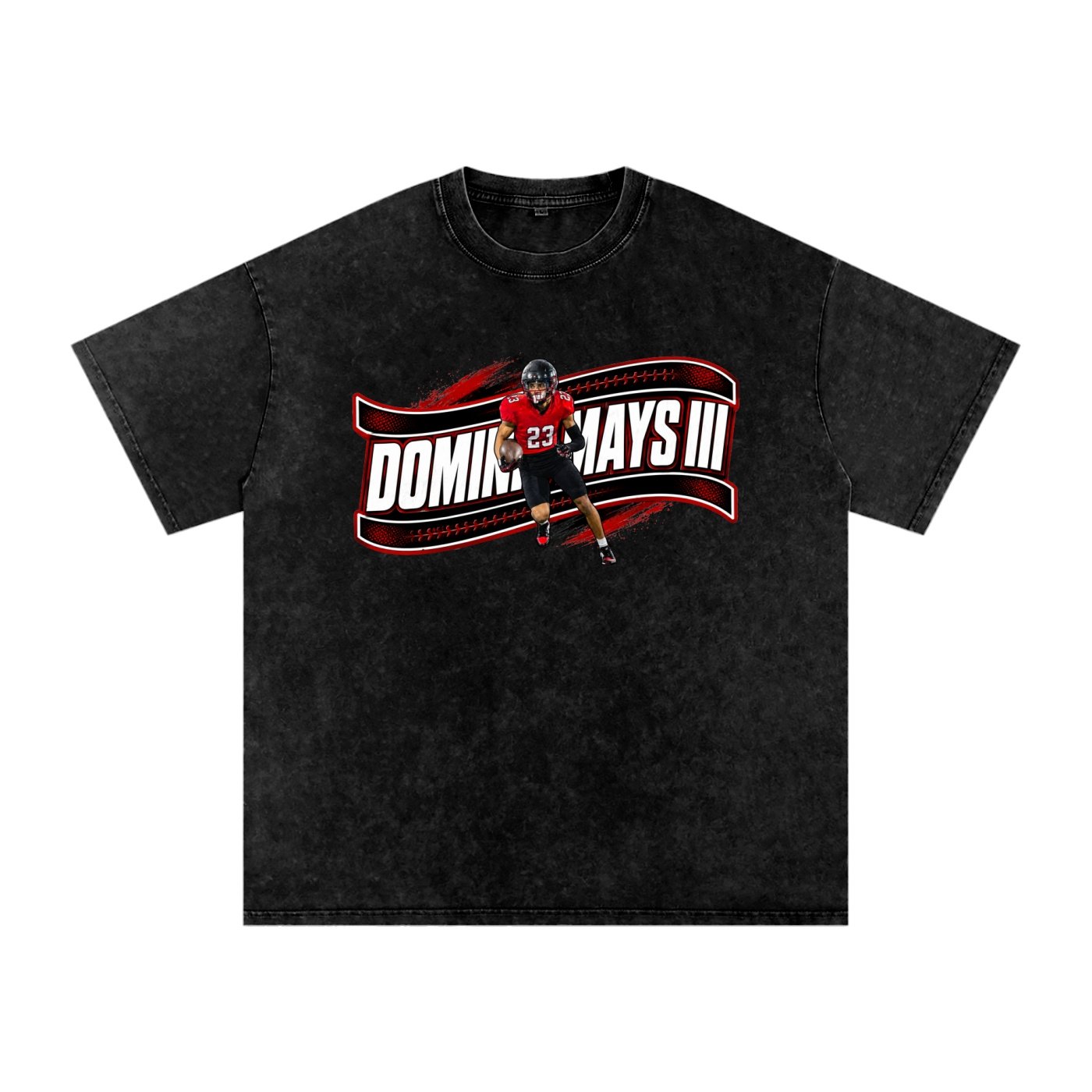 Dominic Mays III Snow Washed Oversized TEE - Image 1