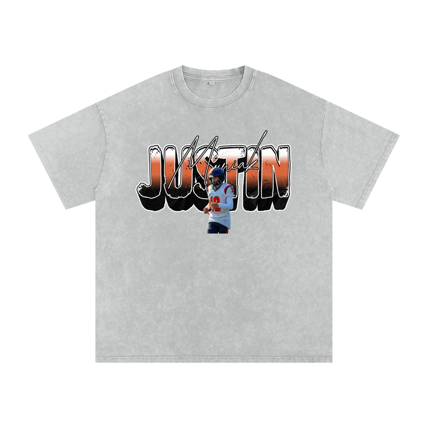 Justin Muniak Snow Washed Oversized TEE - Image 3