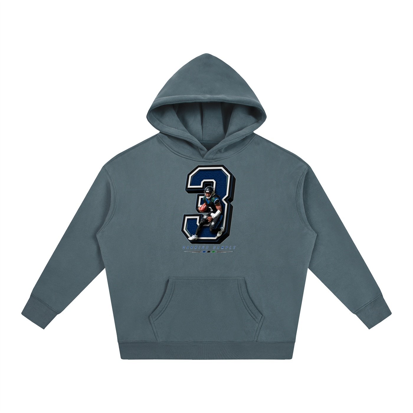 Darrius Sample Oversize Fleeced Hoodie - Image 4