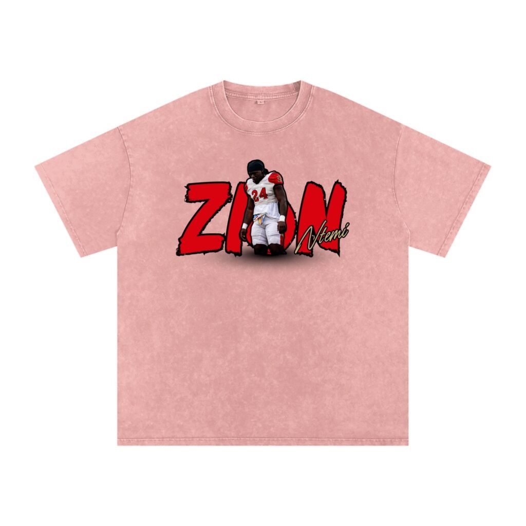 Zion Ntemi Snow Washed Oversized TEE