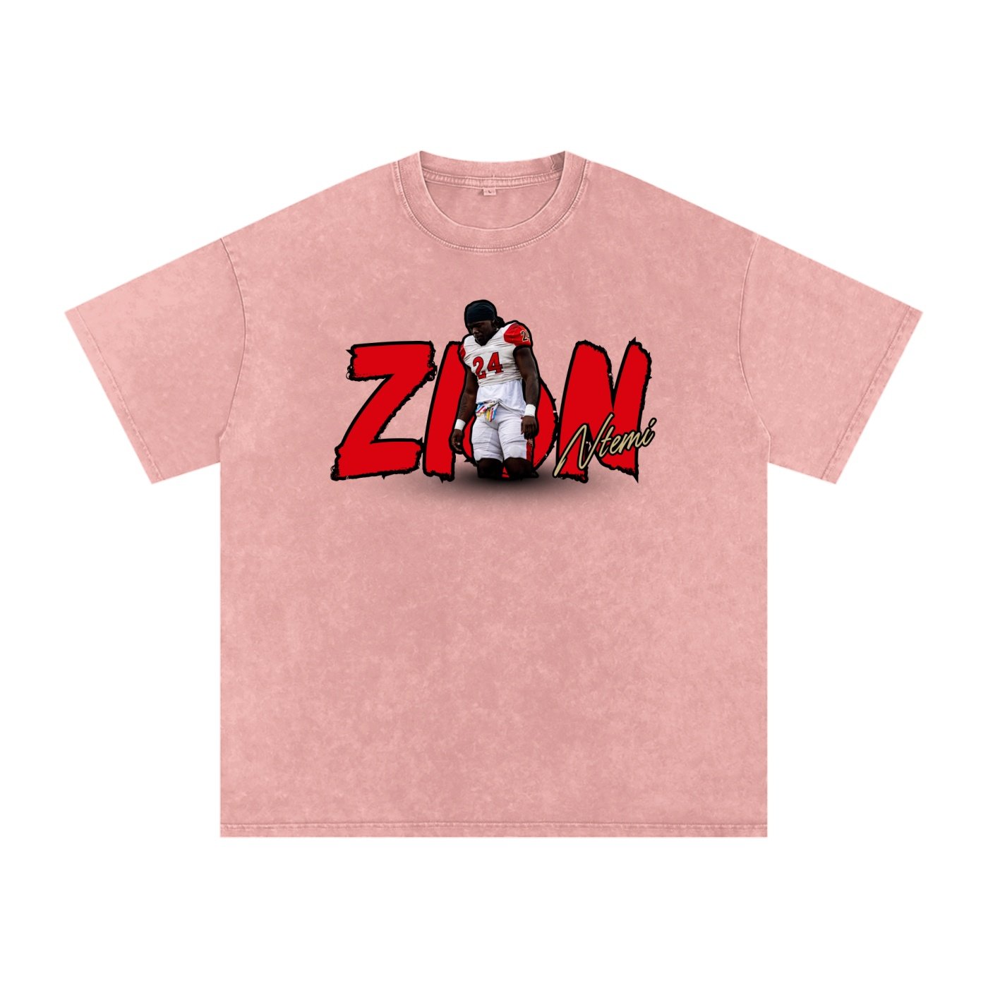Zion Ntemi Snow Washed Oversized TEE - Image 5